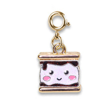 Load image into Gallery viewer, Charm It- Gold Glitter S&#39;Mores Charm
