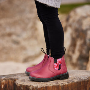 Blundstone 2251- Mauve with Pink Rose Elastic