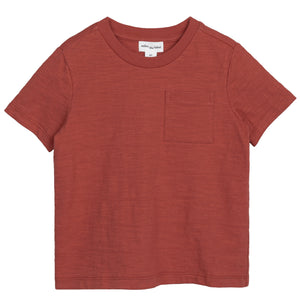 Miles The Label- Brick Textured Slub Jersey Pocket T-Shirt