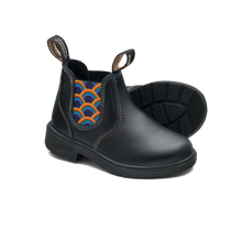 Load image into Gallery viewer, Blundstone 2254- Black with Rainbow Elastic and Contrast Stitching
