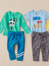 Load image into Gallery viewer, Tea Collection Baby Speedy Striped Joggers - Blue Sapphire
