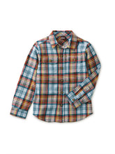 Load image into Gallery viewer, Tea Collection Flannel Button Up Shirt - Sapporo Plaid
