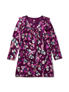 Tea Collection Long Sleeve Mighty Mini Dress - Snowy Branches