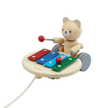 Load image into Gallery viewer, Plan Toys Pull Along Musical Bear
