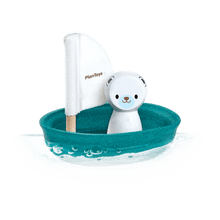 Load image into Gallery viewer, Plan Toys Sailing Boat Polar Bear
