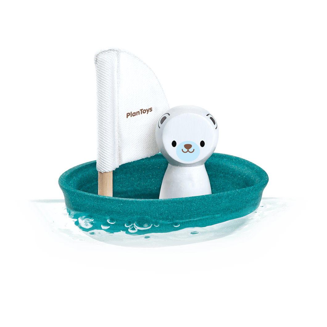 Plan Toys Sailing Boat Polar Bear