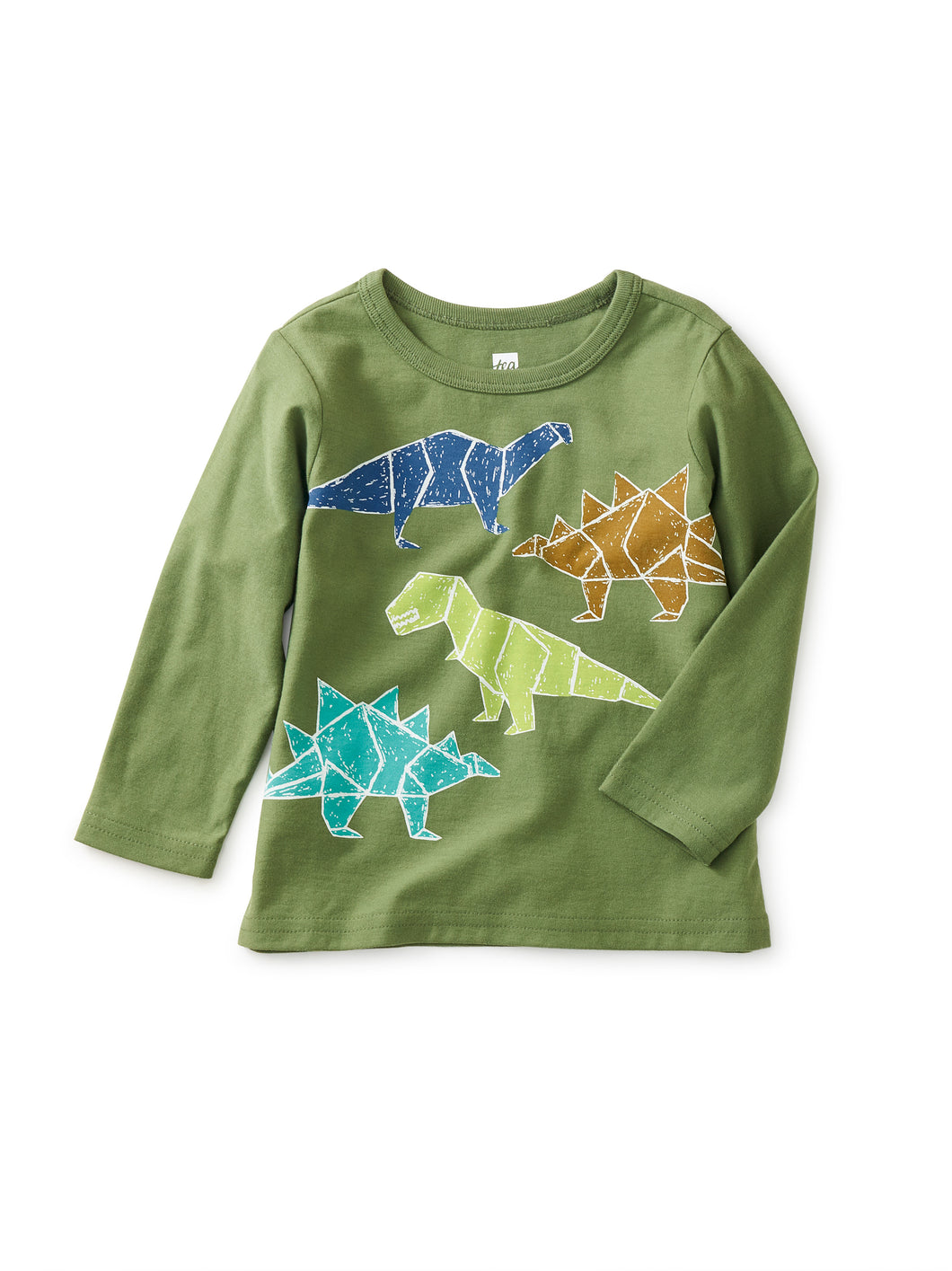 Tea Collection Baby Long Sleeve Graphic Tee - Dino Friends