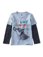 Load image into Gallery viewer, Tea Collection Layered Long Sleeve Graphic Tee - Fox Faces

