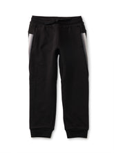 Load image into Gallery viewer, Tea Collection Striped Joggers - Jet Black
