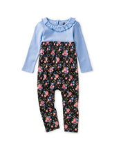 Load image into Gallery viewer, Tea Collection Baby Ruffle Collar Romper - Star Flower
