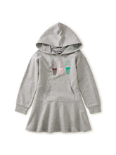 Load image into Gallery viewer, Tea Collection Hooded Sweatshirt Dress - Heather
