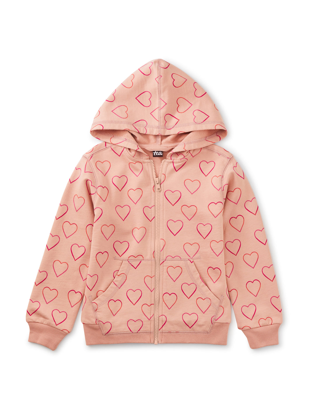 Tea Collection Going Places Hoodie- Ombre Hearts