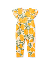 Load image into Gallery viewer, Tea Collection Tulip Sleeve Baby Romper- Marigold
