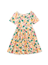Load image into Gallery viewer, Tea Collection Short Sleeve Ballet Dress- Parrot Polka

