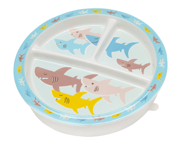 Sugarbooger Divided Suction Plate (Smiley Shark)