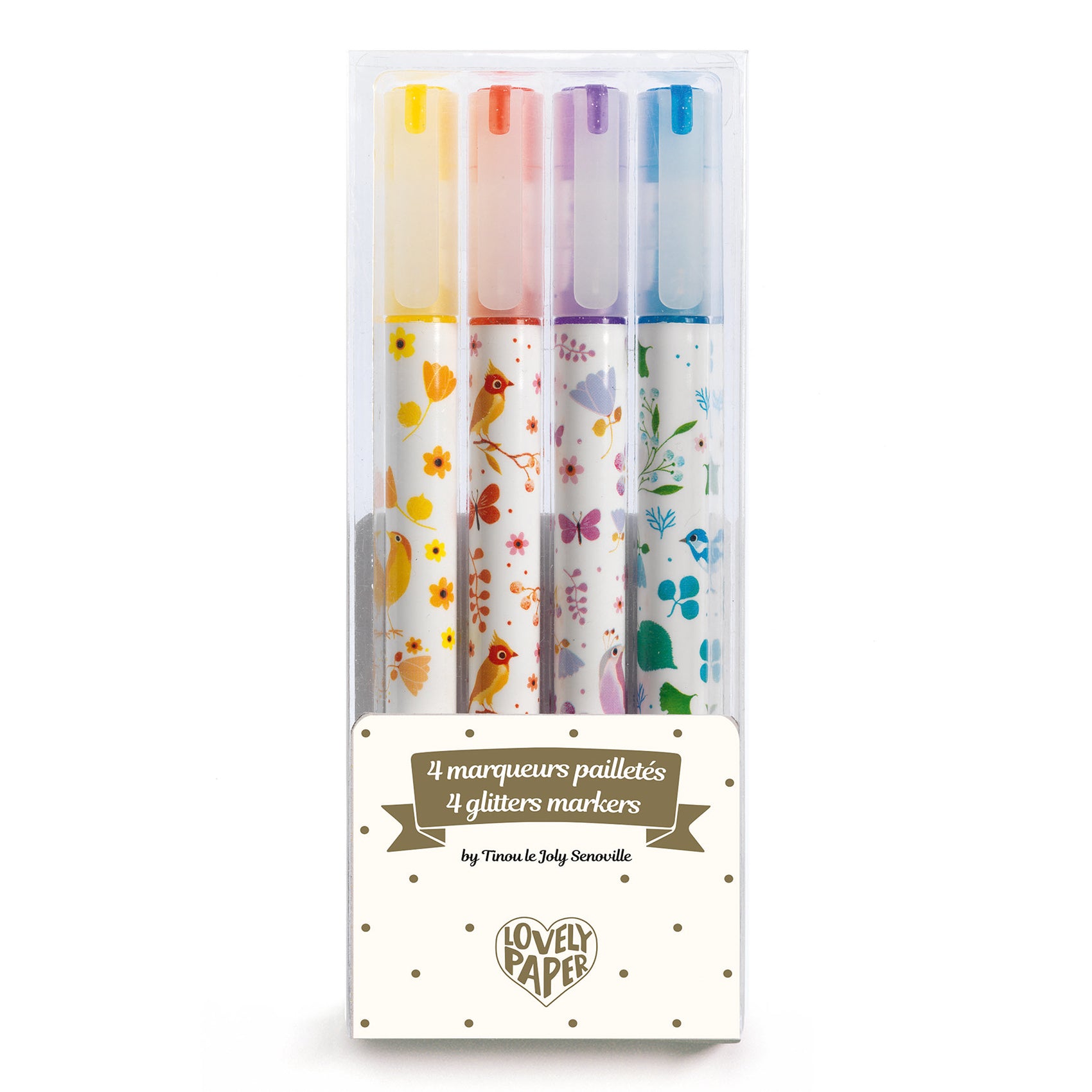 Djeco 6 Glitter Markers – Two Kids and A Dog