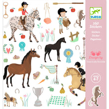 Load image into Gallery viewer, Djeco Horse Sticker Pages
