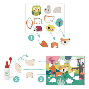 Djeco Animal Collage Creative Kit