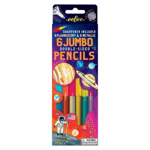 Eeboo Solar System 6 Jumbo Pencil Crayons