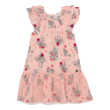 Load image into Gallery viewer, Deux Par Deux- Fleurs Ruffle Sleeve Dress with Tulle Skirt
