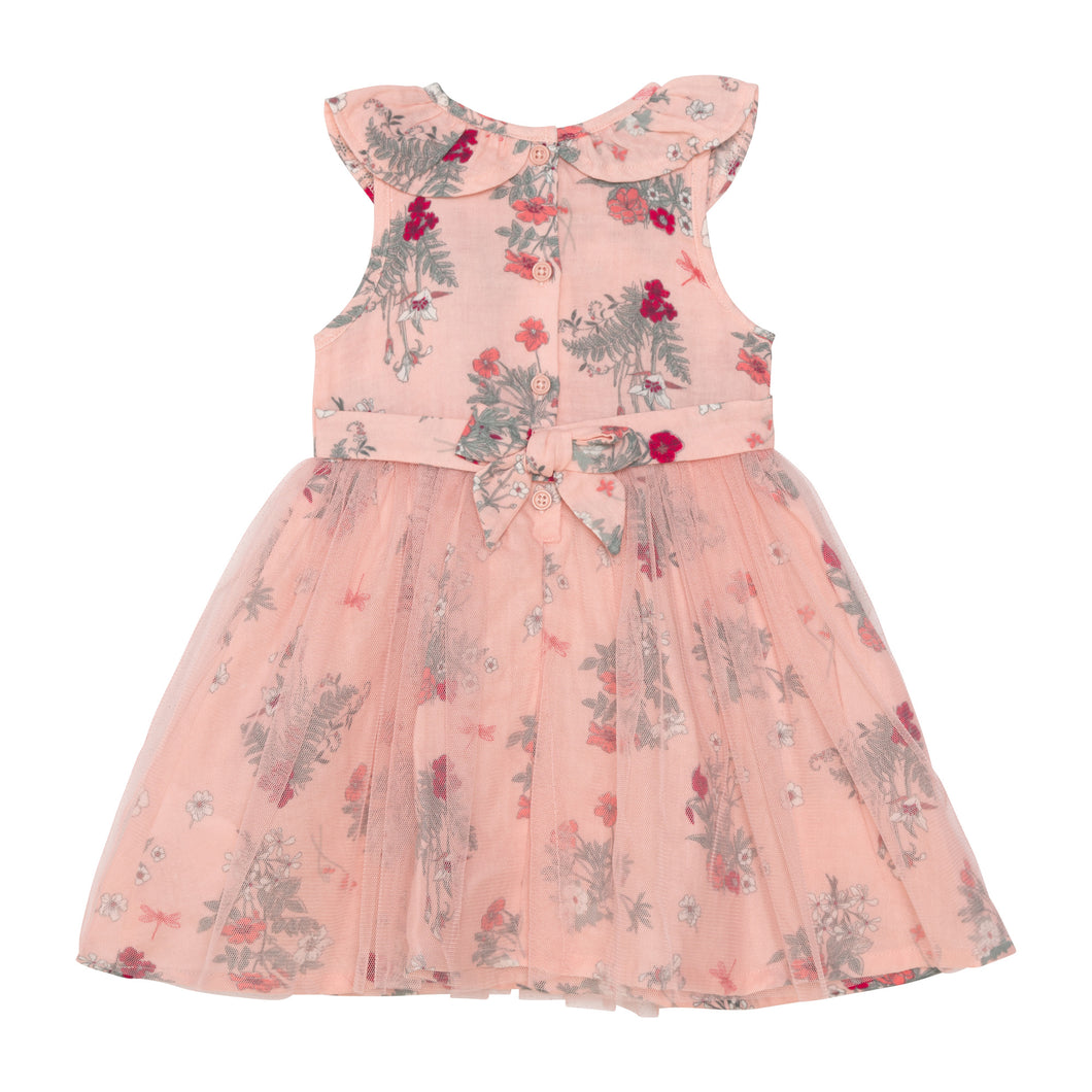 Deux Par Deux- Baby Dress with Tulle Skirt