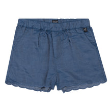 Load image into Gallery viewer, Deux Par Deux- Chambray Scalloped Short
