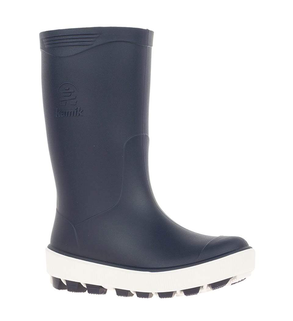 Kamik Riptide Rain Boot Navy White Finn Izzy