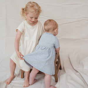 Lee and Bee Summer Dress- Light Grey