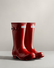 Load image into Gallery viewer, Hunter Original Kids Gloss Rain Boot - Military Red

