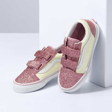 Load image into Gallery viewer, Vans Old Skool V- Two Tone Pink Glitter
