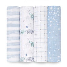 Load image into Gallery viewer, Aden + Anais Cotton Muslin Swaddle 4 Pack
