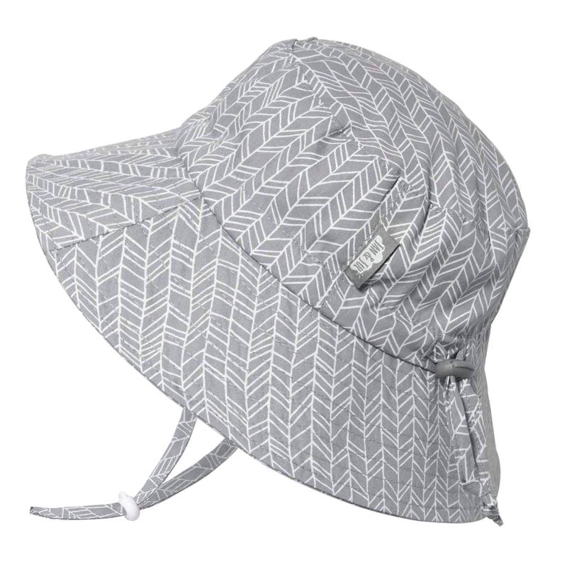 Jan & Jul Cotton Bucket Hat (Grey Herringbone)