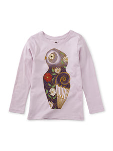 Tea Collection Long Sleeve Graphic Tee - Owl Vase