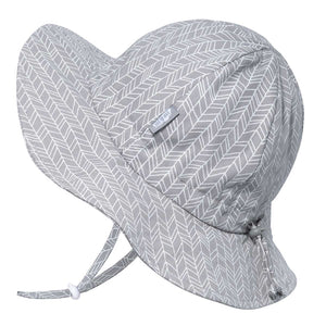 Jan & Jul Cotton Floppy Sun Hat (Grey Herringbone)