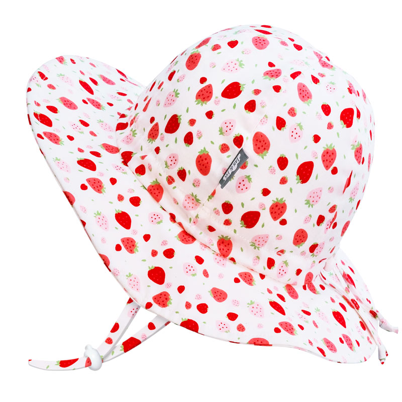 Jan & Jul Cotton Floppy Sun Hat (Strawberries)