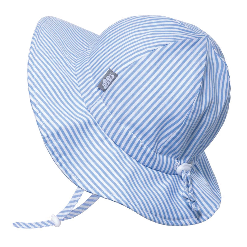 Jan & Jul Cotton Floppy Sun Hat (Blue Stripes)