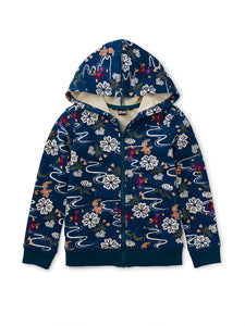 Tea Collection Good Sport Hoodie- Water Floral