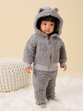 Load image into Gallery viewer, Tea Collection Sherpa Baby Pants- Grey
