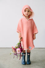 Load image into Gallery viewer, Tofino Towel Pebble Poncho- Coral
