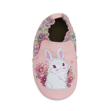 Load image into Gallery viewer, Robeez Flower Bunny Soft Sole Shoes
