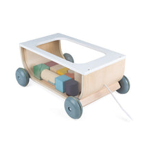Load image into Gallery viewer, Janod Sweet Cocoon Cart with Blocks
