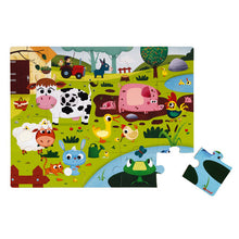 Load image into Gallery viewer, Janod Puzzle Farm Animals Tactile
