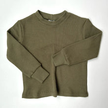 Load image into Gallery viewer, Lee and Bee Waffle Long Sleeve- Olive
